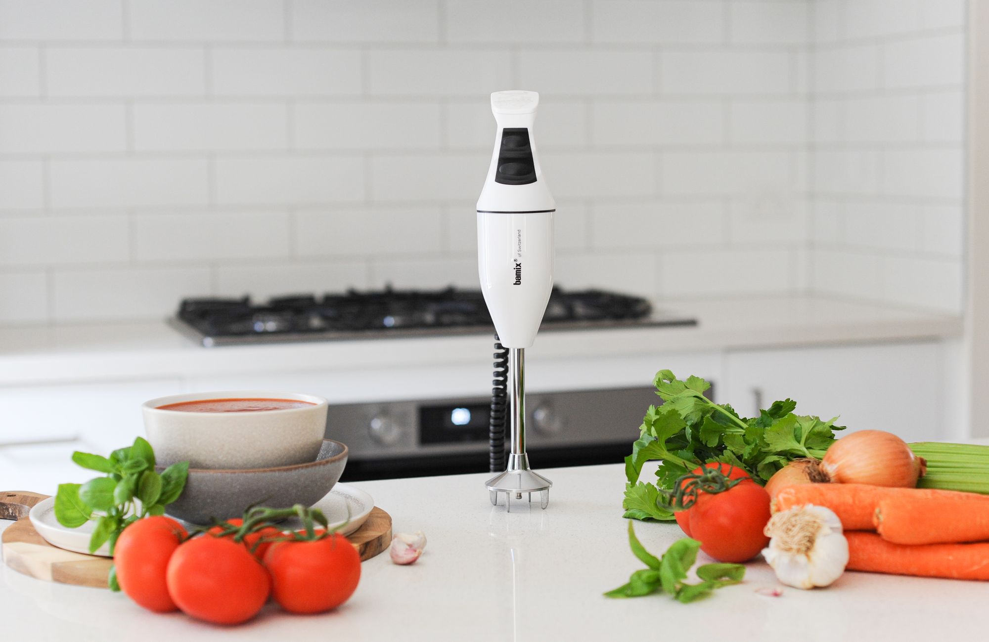 Bamix Classic Immersion Blender 140W White